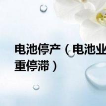 电池停产（电池业务严重停滞）