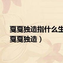 戛戛独造指什么生肖（戛戛独造）