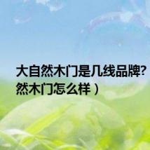 大自然木门是几线品牌?（大自然木门怎么样）