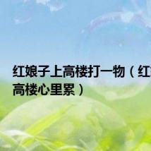 红娘子上高楼打一物（红娘子上高楼心里累）