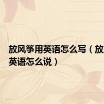 放风筝用英语怎么写(放风筝用英语怎么说)