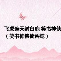 飞虎连天射白鹿 笑书神侠倚碧鸳（笑书神侠倚碧鸳）