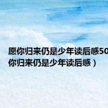 愿你归来仍是少年读后感50字（愿你归来仍是少年读后感）