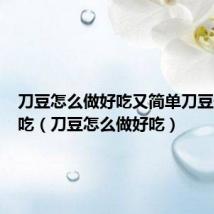 刀豆怎么做好吃又简单刀豆子怎么吃（刀豆怎么做好吃）