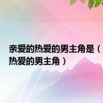 亲爱的热爱的男主角是（亲爱的热爱的男主角）
