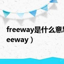 freeway是什么意思（freeway）