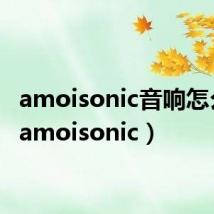 amoisonic音响怎么用（amoisonic）