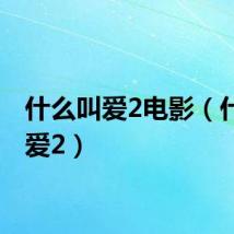 什么叫爱2电影（什么叫爱2）