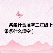 一条条什么填空二年级上册（一条条什么填空）