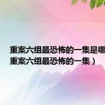 重案六组最恐怖的一集是哪一部(重案六组最恐怖的一集)