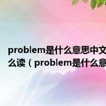 problem是什么意思中文翻译怎么读（problem是什么意思）