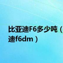 比亚迪F6多少吨（比亚迪f6dm）