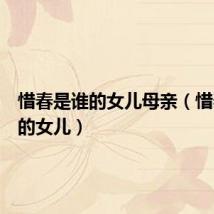 惜春是谁的女儿母亲（惜春是谁的女儿）