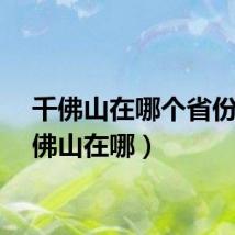 千佛山在哪个省份（千佛山在哪）