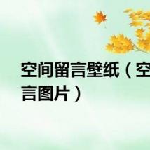 空间留言壁纸（空间留言图片）