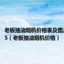 老板抽油烟机价格表及图片83135(老板抽油烟机价格)