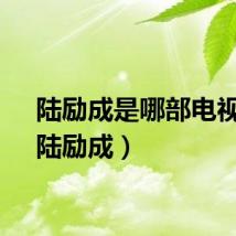陆励成是哪部电视剧（陆励成）