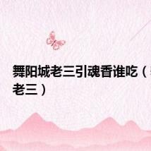 舞阳城老三引魂香谁吃(舞阳城老三)