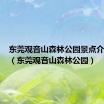 东莞观音山森林公园景点介绍地图（东莞观音山森林公园）