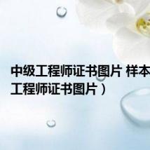 中级工程师证书图片 样本（中级工程师证书图片）