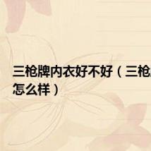 三枪牌内衣好不好（三枪牌内衣怎么样）