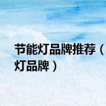 节能灯品牌推荐（节能灯品牌）