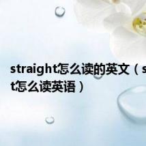 straight怎么读的英文（straight怎么读英语）