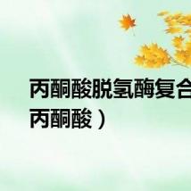 丙酮酸脱氢酶复合体（丙酮酸）