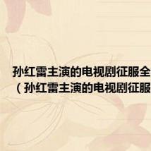 孙红雷主演的电视剧征服全集播放（孙红雷主演的电视剧征服）