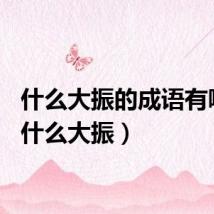 什么大振的成语有哪些（什么大振）