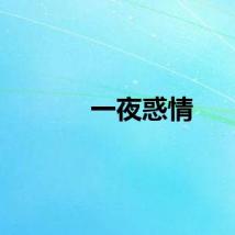 一夜惑情