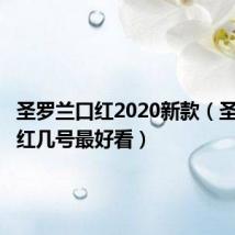 圣罗兰口红2020新款(圣罗兰口红几号最好看)