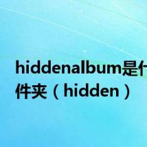 hiddenalbum是什么文件夹(hidden)