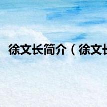 徐文长简介（徐文长）