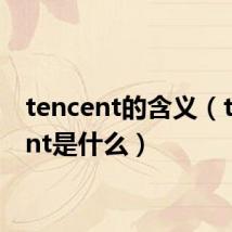 tencent的含义(tencent是什么)