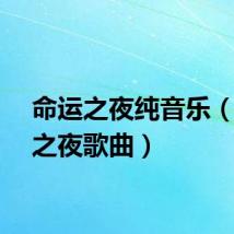 命运之夜纯音乐（命运之夜歌曲）