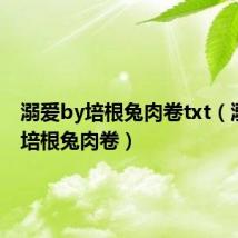 溺爱by培根兔肉卷txt（溺爱by培根兔肉卷）
