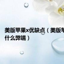 美版苹果x优缺点(美版苹果x有什么弊端)
