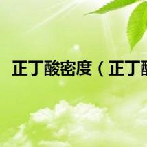 正丁酸密度（正丁酸）