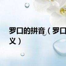 罗口的拼音（罗口的释义）