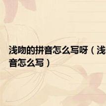 浅吻的拼音怎么写呀(浅吻的拼音怎么写)