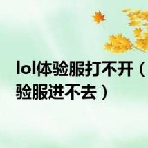 lol体验服打不开(lol体验服进不去)