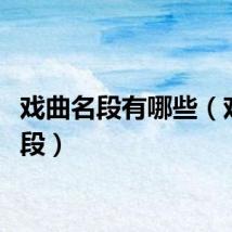 戏曲名段有哪些（戏曲名段）