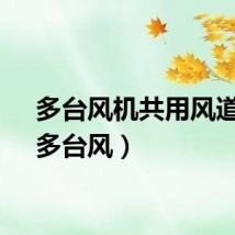 多台风机共用风道时（多台风）