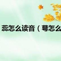 蕊怎么读音（萼怎么读）