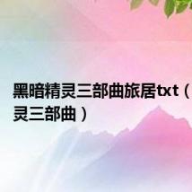 黑暗精灵三部曲旅居txt(黑暗精灵三部曲)