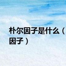 朴尔因子是什么（朴尔因子）