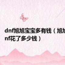 dnf旭旭宝宝多有钱(旭旭宝宝dnf花了多少钱)
