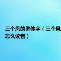 三个凤的繁体字(三个风繁体字怎么读音)