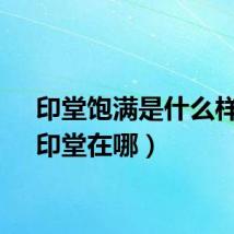 印堂饱满是什么样子（印堂在哪）